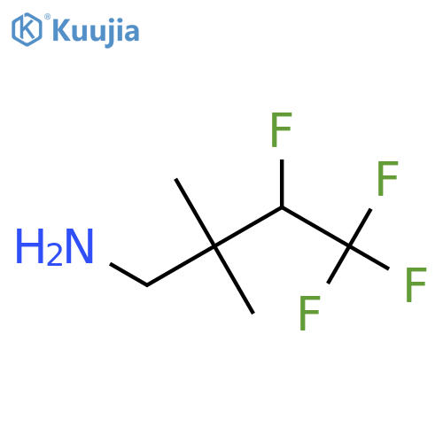 3,4,4,4-Tetrafluoro-2,2-dimethylbutan-1-amine structure