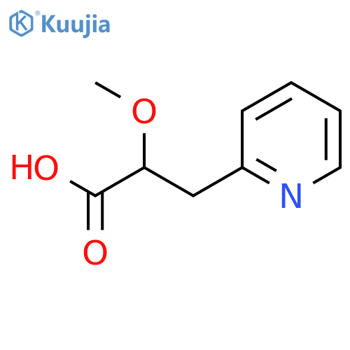 2-methoxy-3-(pyridin-2-yl)propanoic acid structure
