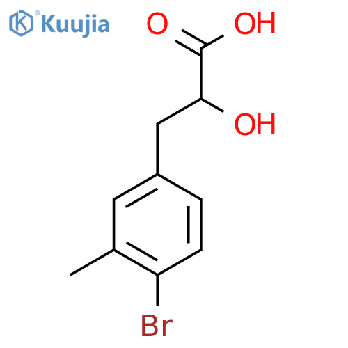 3-(4-bromo-3-methylphenyl)-2-hydroxypropanoic acid structure