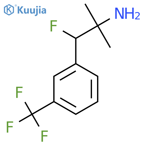 1-Fluoro-2-methyl-1-[3-(trifluoromethyl)phenyl]propan-2-amine structure