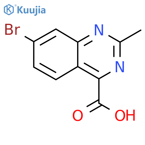 7-Bromo-2-methylquinazoline-4-carboxylic acid structure