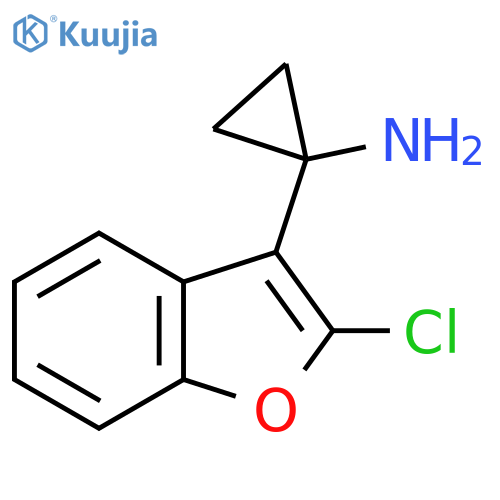 1-(2-chloro-1-benzofuran-3-yl)cyclopropan-1-amine structure