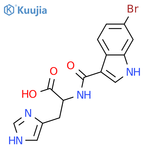 Nα-(1H-Indol-3-ylcarbonyl)histidine; (S)-form, 6'-Bromo structure