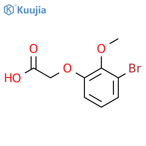 2-(3-bromo-2-methoxyphenoxy)acetic acid structure