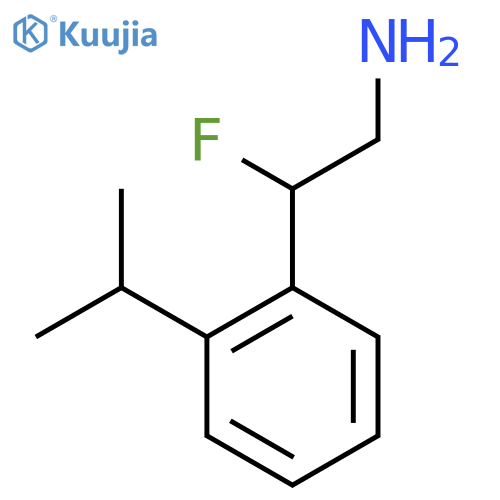 2-fluoro-2-2-(propan-2-yl)phenylethan-1-amine structure