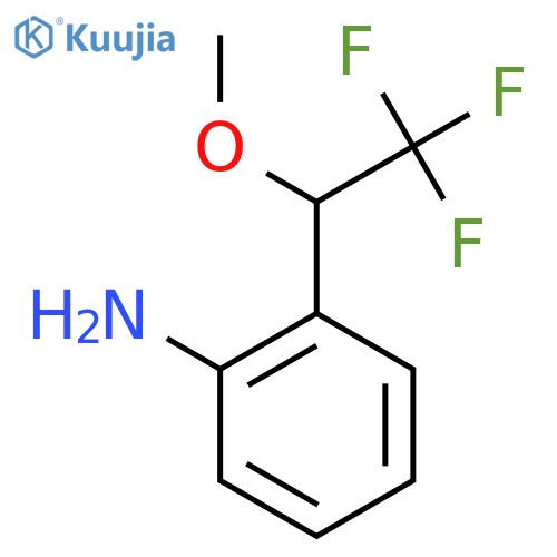 2-(2,2,2-Trifluoro-1-methoxyethyl)aniline structure