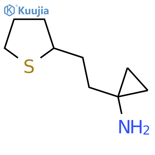 1-[2-(Thiolan-2-yl)ethyl]cyclopropan-1-amine structure