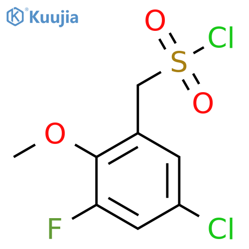 (5-chloro-3-fluoro-2-methoxyphenyl)methanesulfonyl chloride structure