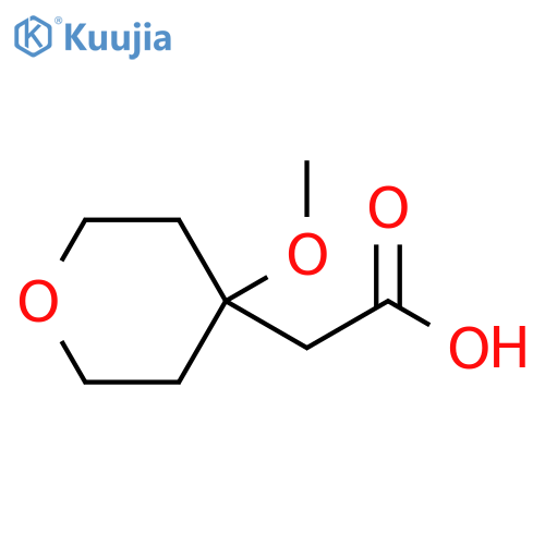 2-(4-methoxyoxan-4-yl)acetic acid structure