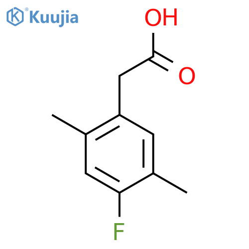 2,5-Dimethyl-4-fluorophenylacetic acid structure