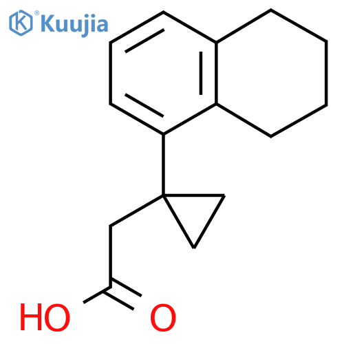 2-1-(5,6,7,8-tetrahydronaphthalen-1-yl)cyclopropylacetic acid structure