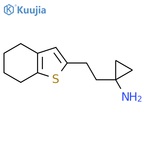 1-[2-(4,5,6,7-Tetrahydro-1-benzothiophen-2-yl)ethyl]cyclopropan-1-amine structure
