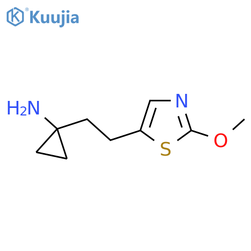 1-2-(2-methoxy-1,3-thiazol-5-yl)ethylcyclopropan-1-amine structure