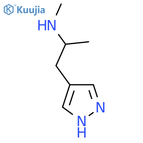 methyl[1-(1H-pyrazol-4-yl)propan-2-yl]amine structure