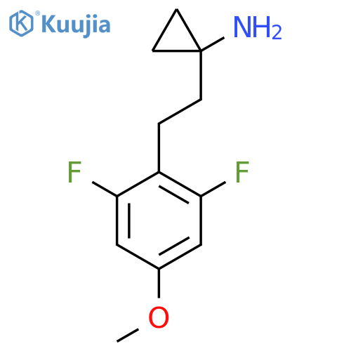 1-2-(2,6-difluoro-4-methoxyphenyl)ethylcyclopropan-1-amine structure