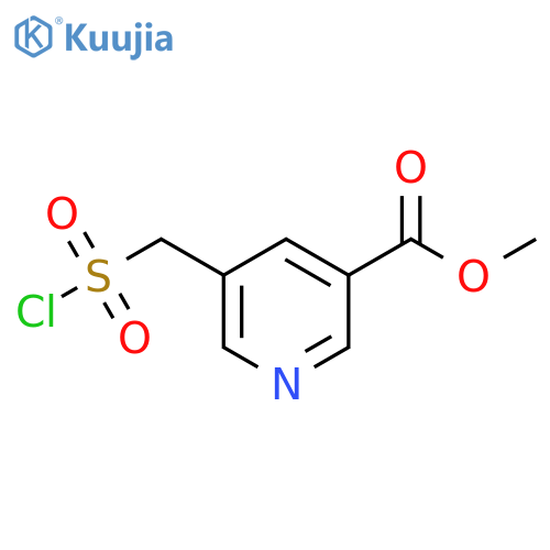 methyl 5-(chlorosulfonyl)methylpyridine-3-carboxylate structure