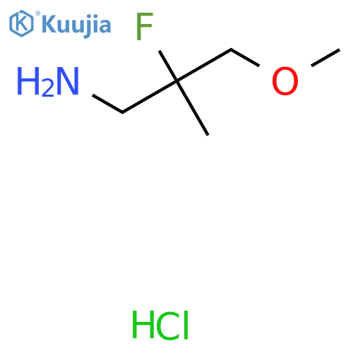 2-Fluoro-3-methoxy-2-methylpropan-1-amine hydrochloride structure