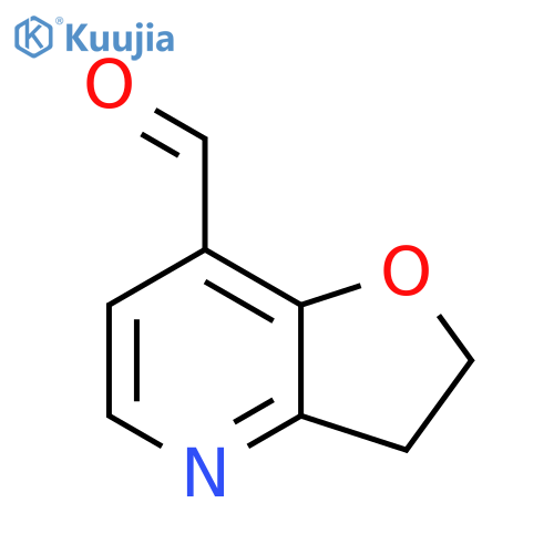 2,3-dihydrofuro[3,2-b]pyridine-7-carbaldehyde structure