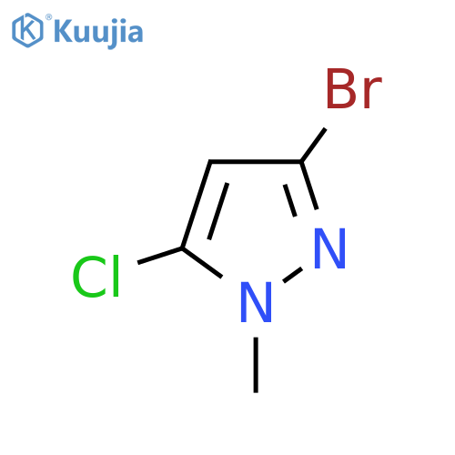 3-Bromo-5-chloro-1-methyl-1H-pyrazole structure