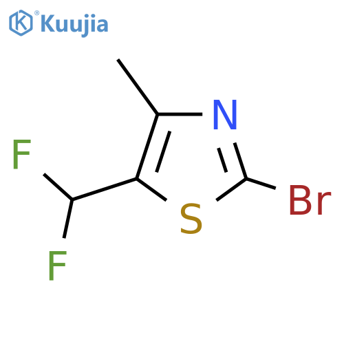 2-Bromo-5-(difluoromethyl)-4-methylthiazole structure