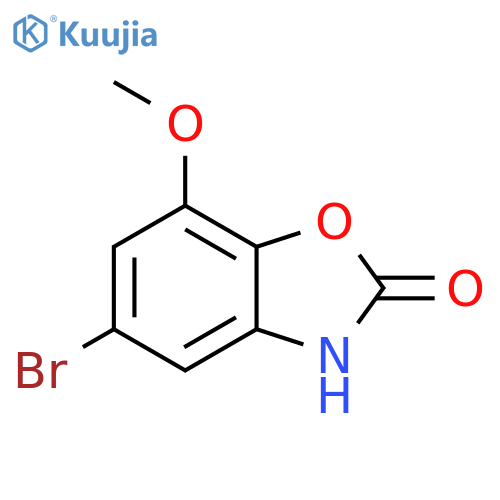 5-bromo-7-methoxy-3H-1,3-benzoxazol-2-one structure