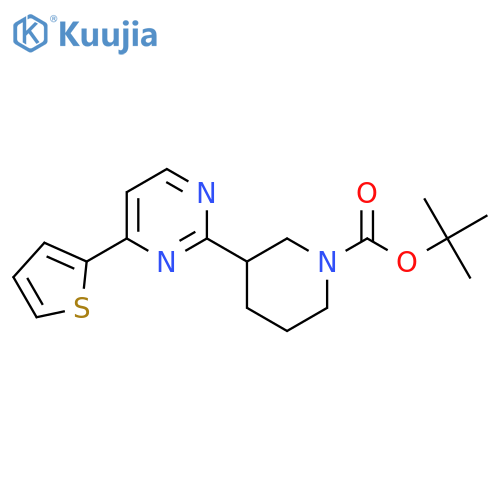 tert-Butyl 3-4-(2-thienyl)pyrimidin-2-ylpiperidine-1-carboxylate structure