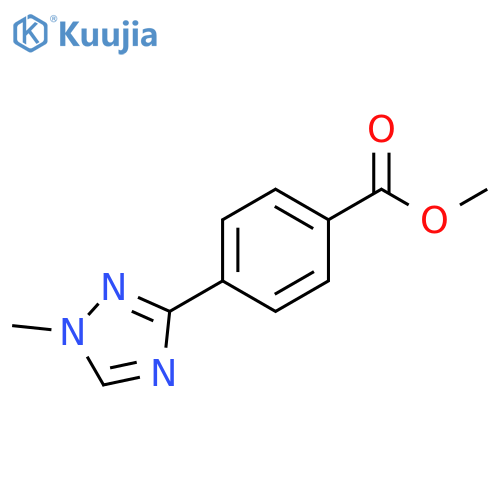 4-(1-Methyl-1H-[1,2,4]triazol-3-yl)-benzoic acid methyl ester structure
