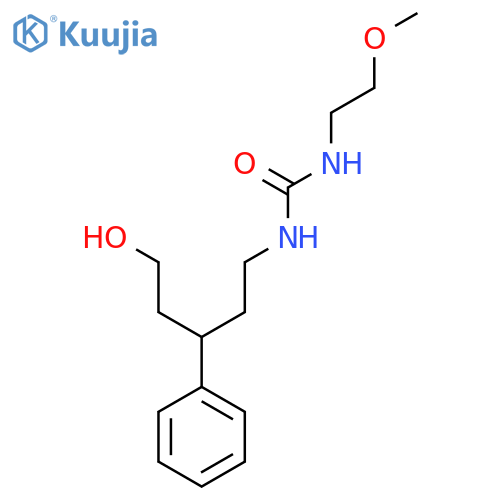1-(5-hydroxy-3-phenylpentyl)-3-(2-methoxyethyl)urea structure