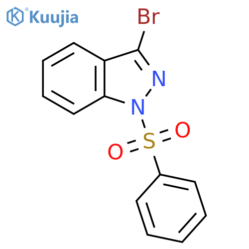 1-(benzenesulfonyl)-3-bromo-indazole structure