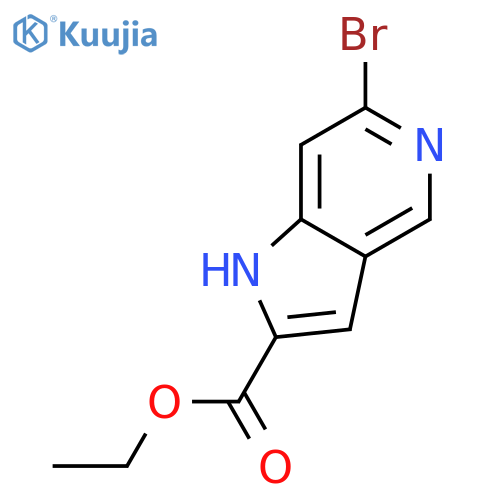 Ethyl 6-bromo-1H-pyrrolo[3,2-c]pyridine-2-carboxylate structure