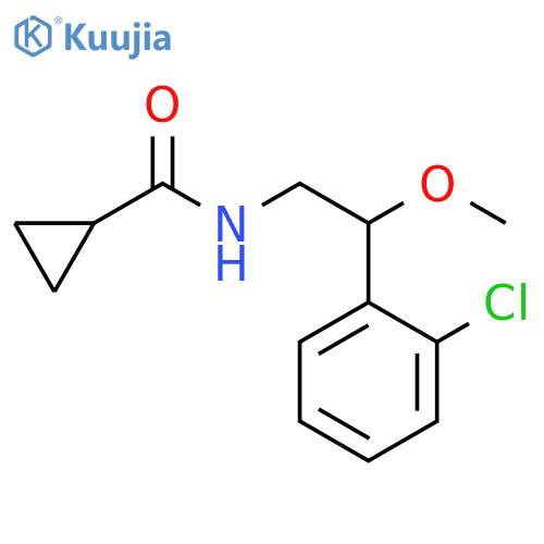 N-[2-(2-Chlorophenyl)-2-methoxyethyl]cyclopropanecarboxamide structure