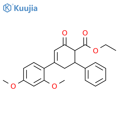 ethyl 4-(2,4-dimethoxyphenyl)-2-oxo-6-phenylcyclohex-3-ene-1-carboxylate structure