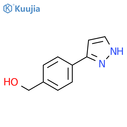 (4-(1H-pyrazol-3-yl)phenyl)methanol structure