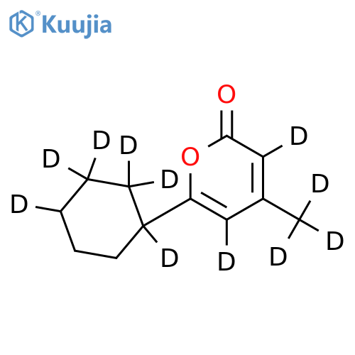 6-Cyclohexyl-4-methyl-2H-pyran-2-one-d11 structure