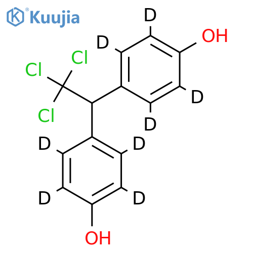 2,2-Bis(4-hydroxyphenyl)-1,1,1-trichloroethane-d8 (Major) structure