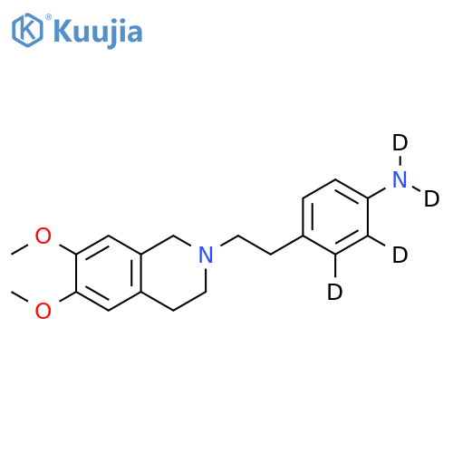 4-2-(3,4-Dihydro-6,7-dimethoxy-2(1H)-isoquinolinyl)ethylbenzenamine-d4 structure