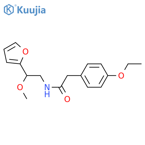 2-(4-ethoxyphenyl)-N-[2-(furan-2-yl)-2-methoxyethyl]acetamide structure
