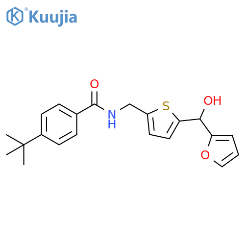 4-tert-butyl-N-({5-[(furan-2-yl)(hydroxy)methyl]thiophen-2-yl}methyl)benzamide structure