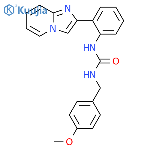 N-(2-Imidazo[1,2-a]pyridin-2-ylphenyl)-N′-[(4-methoxyphenyl)methyl]urea structure