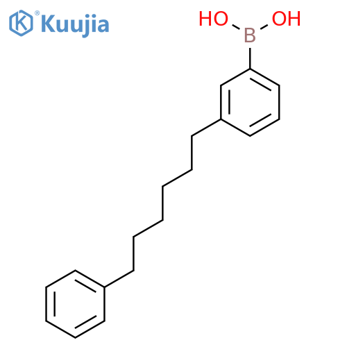 (3-(6-Phenylhexyl)phenyl)boronic acid structure