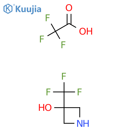 3-(Trifluoromethyl)azetidin-3-ol; trifluoroacetic acid structure