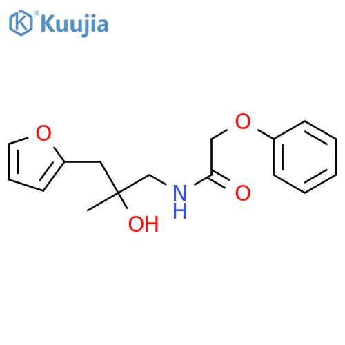 N-{2-[(furan-2-yl)methyl]-2-hydroxypropyl}-2-phenoxyacetamide structure