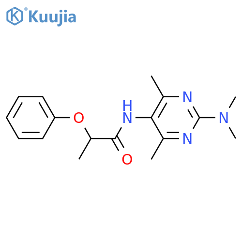 N-2-(dimethylamino)-4,6-dimethylpyrimidin-5-yl-2-phenoxypropanamide structure