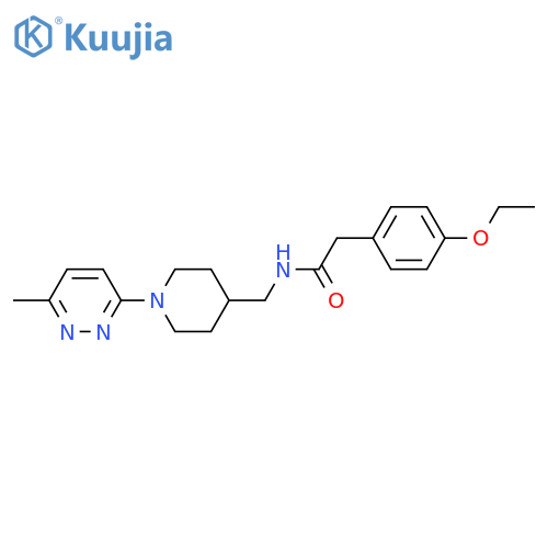 2-(4-ethoxyphenyl)-N-{[1-(6-methylpyridazin-3-yl)piperidin-4-yl]methyl}acetamide structure