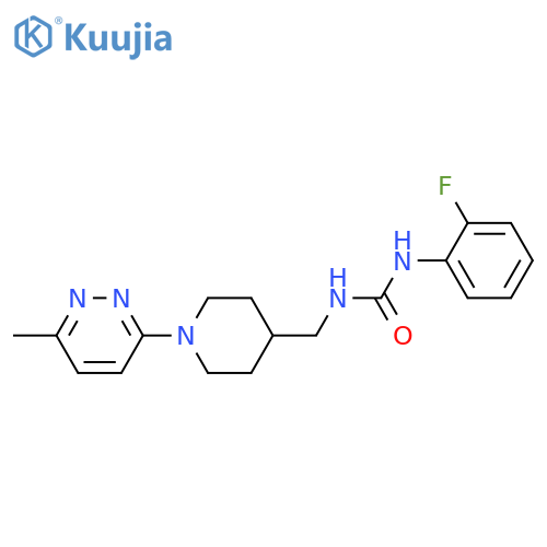 3-(2-fluorophenyl)-1-{[1-(6-methylpyridazin-3-yl)piperidin-4-yl]methyl}urea structure