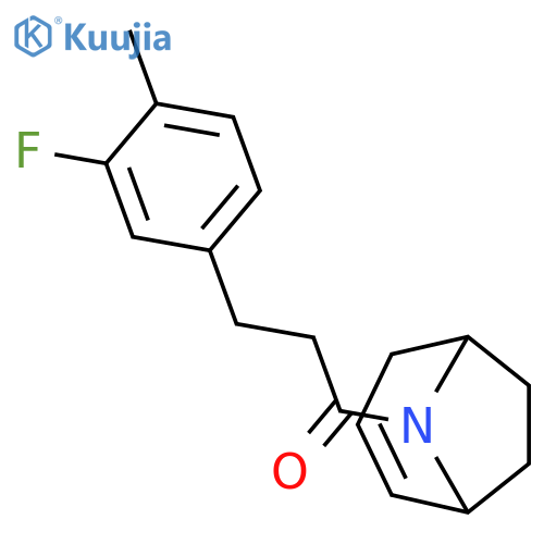 1-(8-Azabicyclo[3.2.1]oct-2-en-8-yl)-3-(3-fluoro-4-methylphenyl)-1-propanone structure