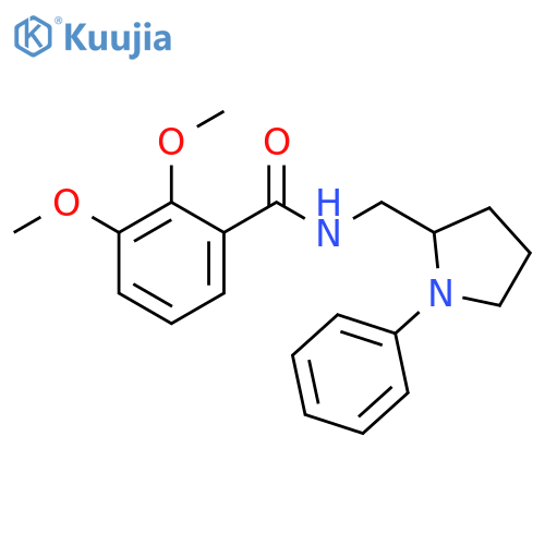 2,3-dimethoxy-N-[(1-phenylpyrrolidin-2-yl)methyl]benzamide structure
