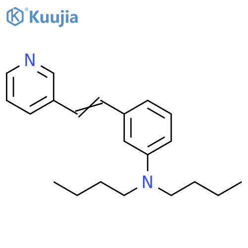 Benzenamine, N,N-dibutyl-3-[2-(3-pyridinyl)ethenyl]- structure