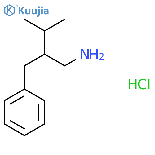 2-(aminomethyl)-3-methylbutylbenzene hydrochloride structure