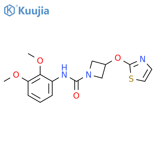 N-(2,3-dimethoxyphenyl)-3-(1,3-thiazol-2-yloxy)azetidine-1-carboxamide structure